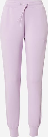 Coupe slim Pantalon de sport 'ALLIE' GUESS en violet : devant