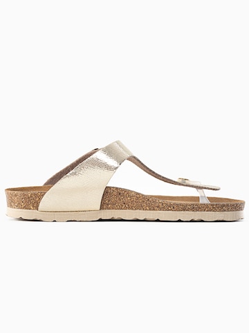 Bayton T-bar sandals 'Mercure' in Gold