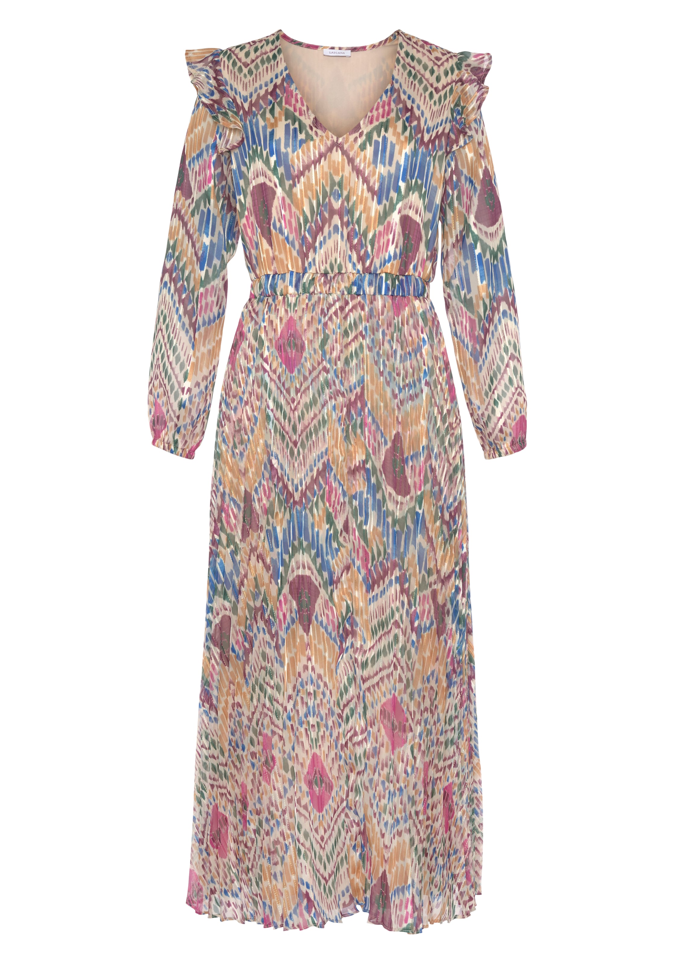 LASCANA Kleid in Mischfarben: Vorderseite