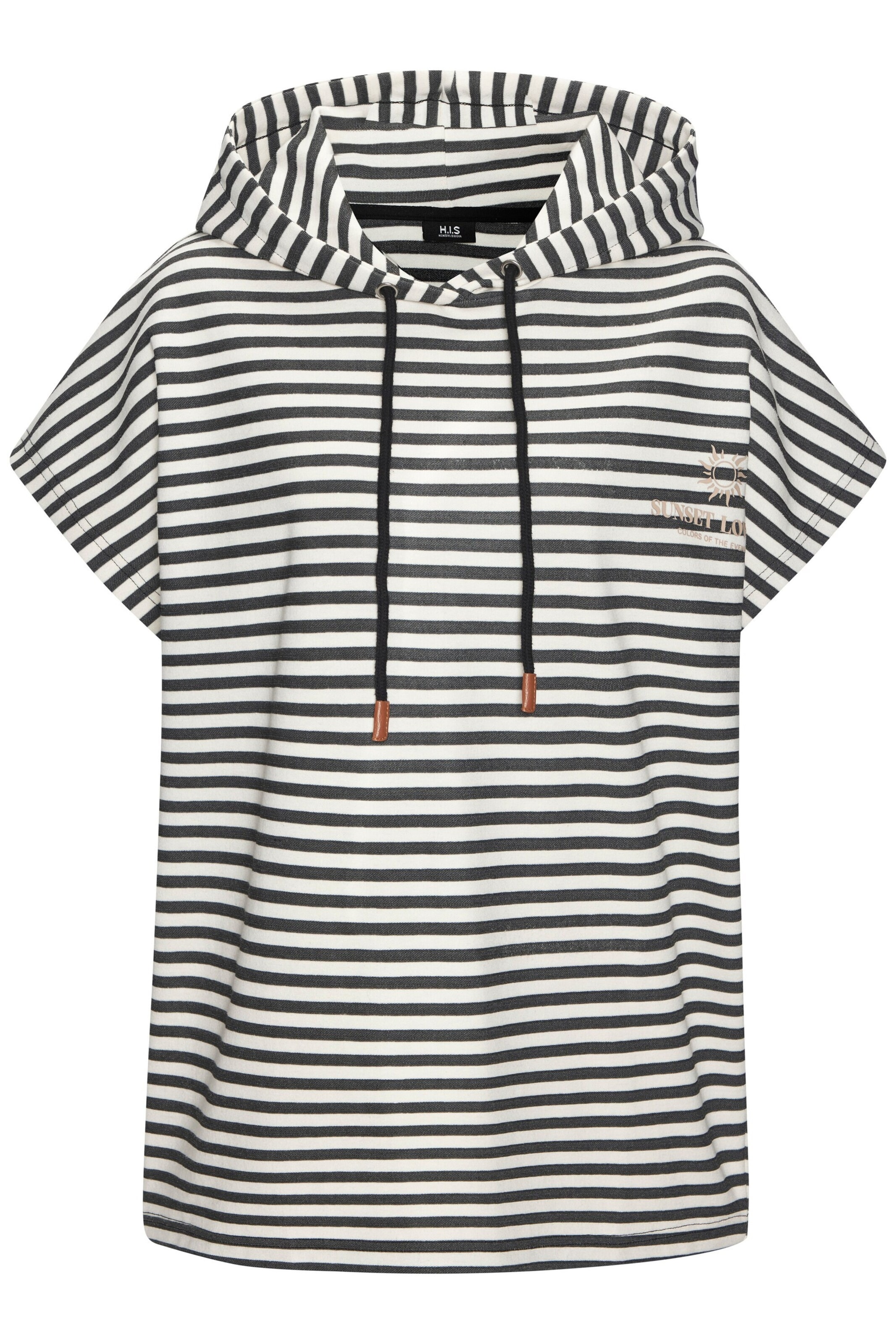 H.I.S Sweatshirt in Black: front