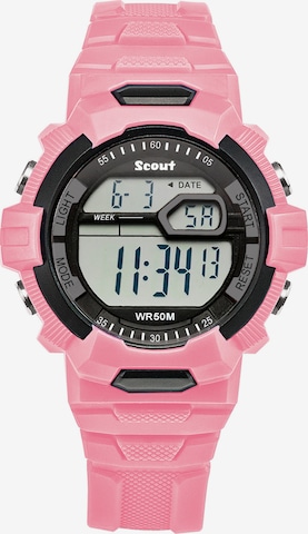 SCOUT Uhr 'The Digi' in Pink: Vorderseite