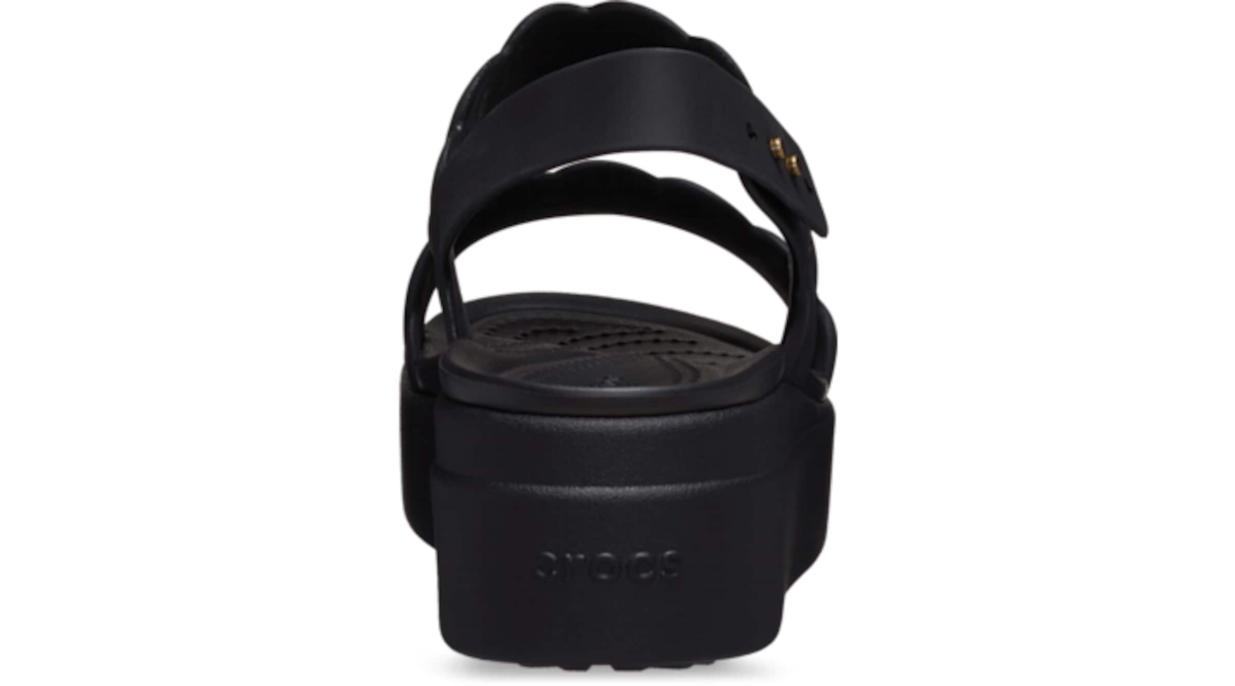 Crocs Remmisandaalit 'Brooklyn' värissä musta