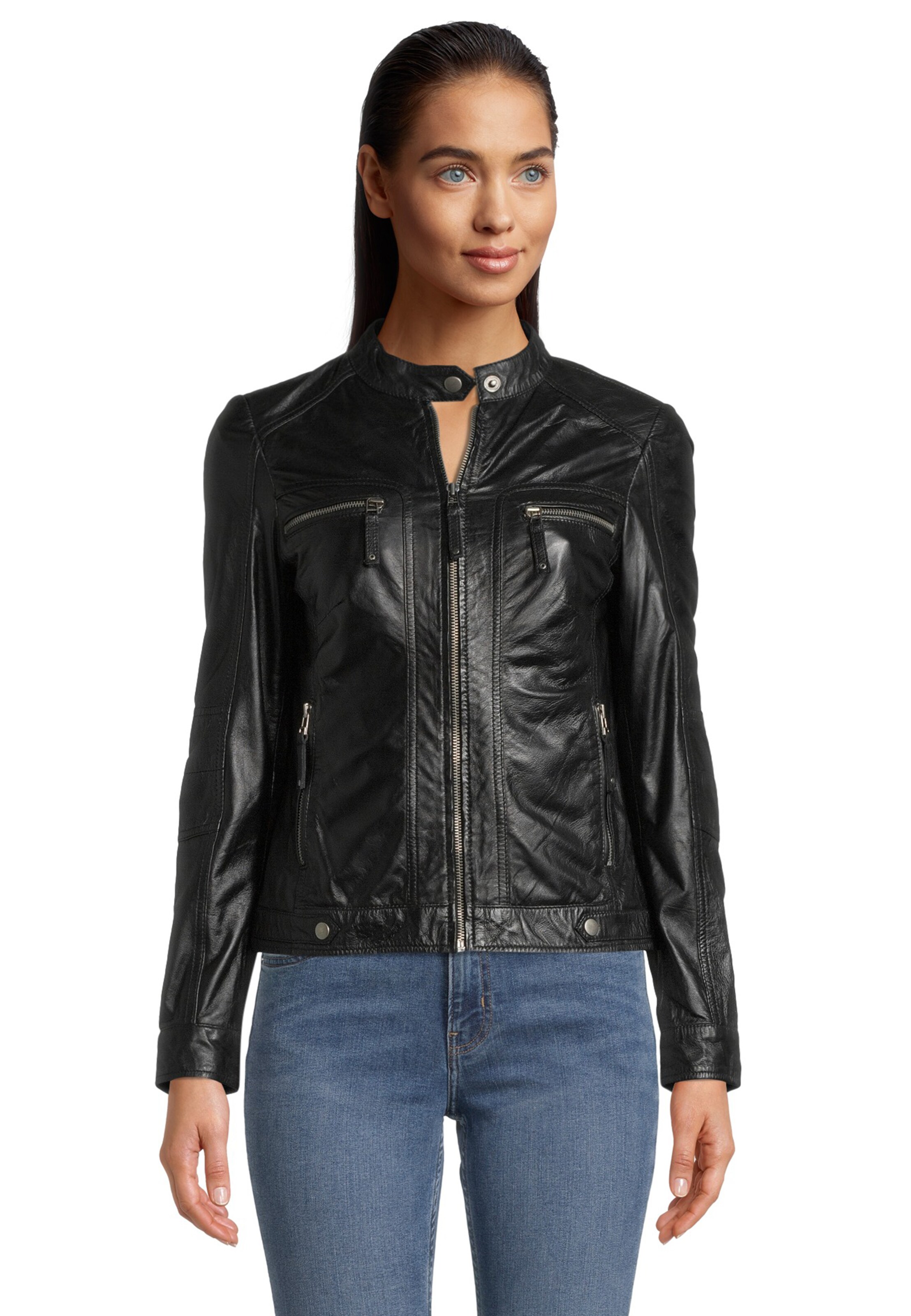 7ELEVEN Between-Season Jacket 'Nantes' in Black: front