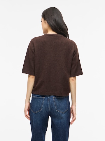VILA Knit Cardigan 'LIGA' in Brown
