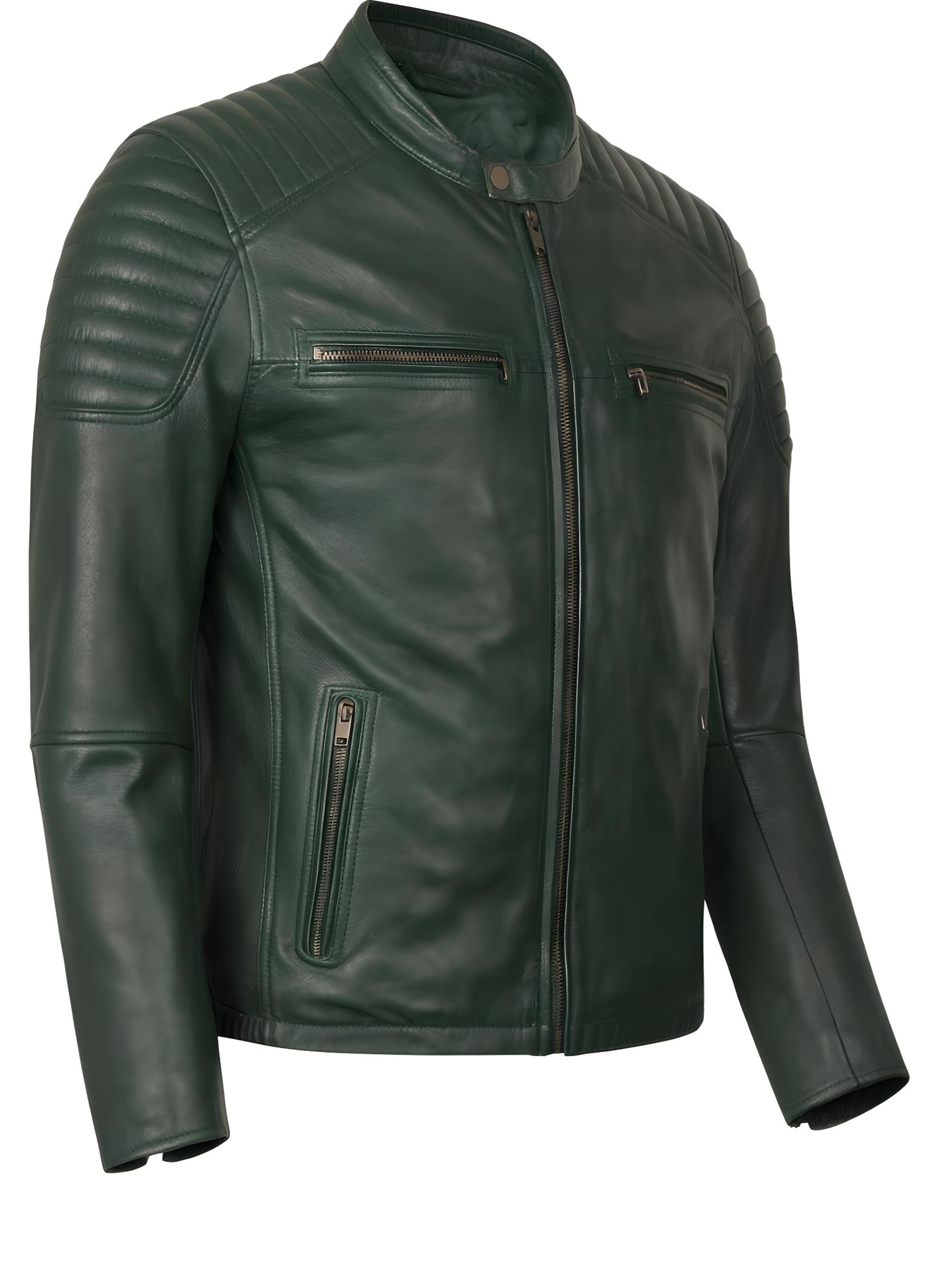 CYCAS D'OR Between-Season Jacket 'HARRISSON' in Green: front