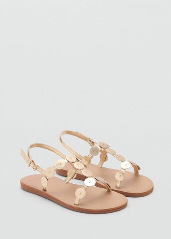 MANGO KIDS Sandale 'Nati' in Gold