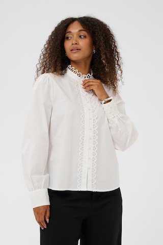 Cream Blouse 'Sunnia' in White: front