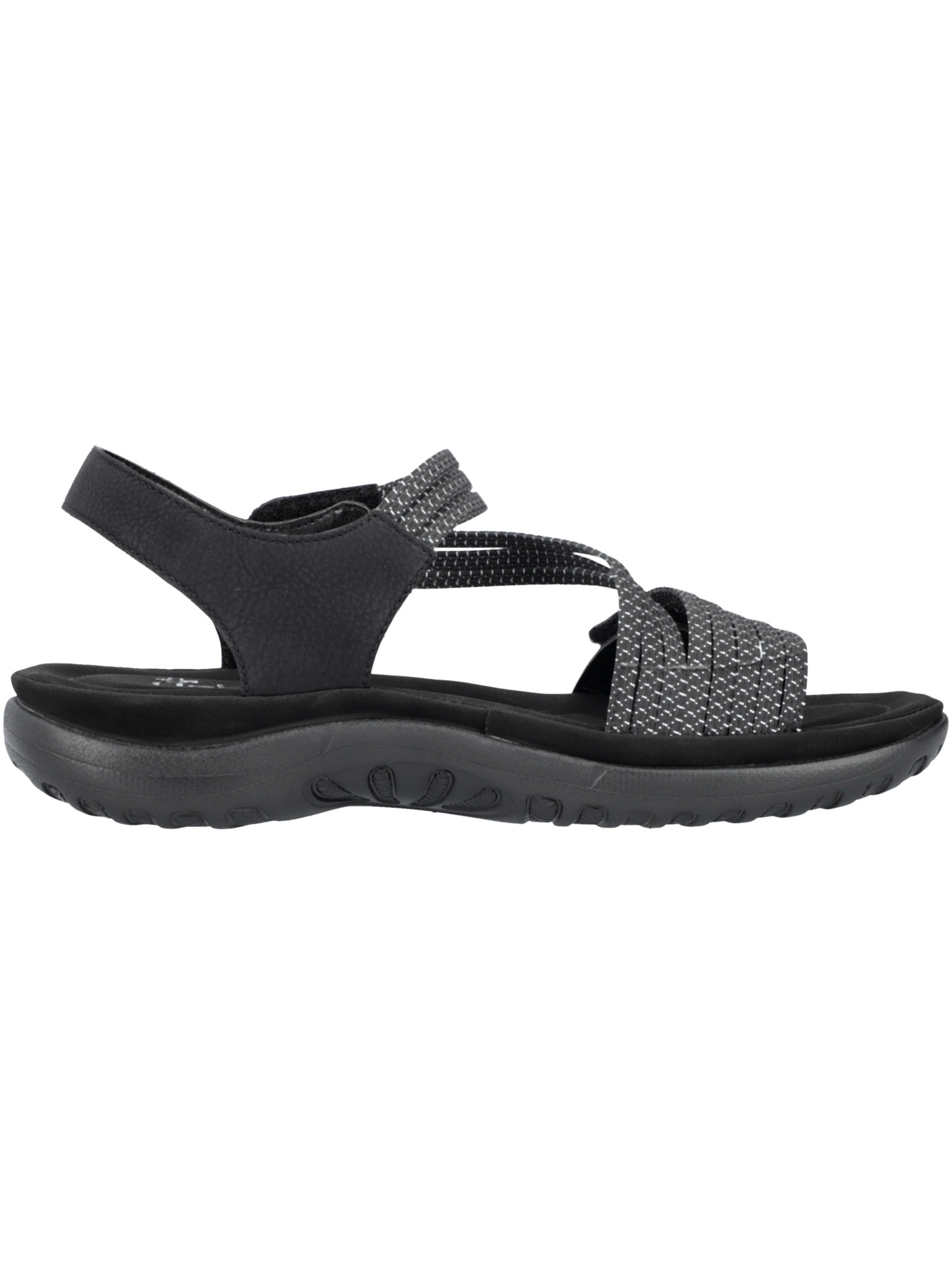Rieker Strap sandal in Black