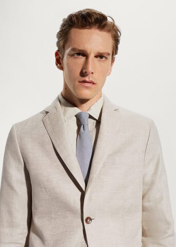 MANGO MAN Regular fit Suit Jacket 'Florida' in Beige