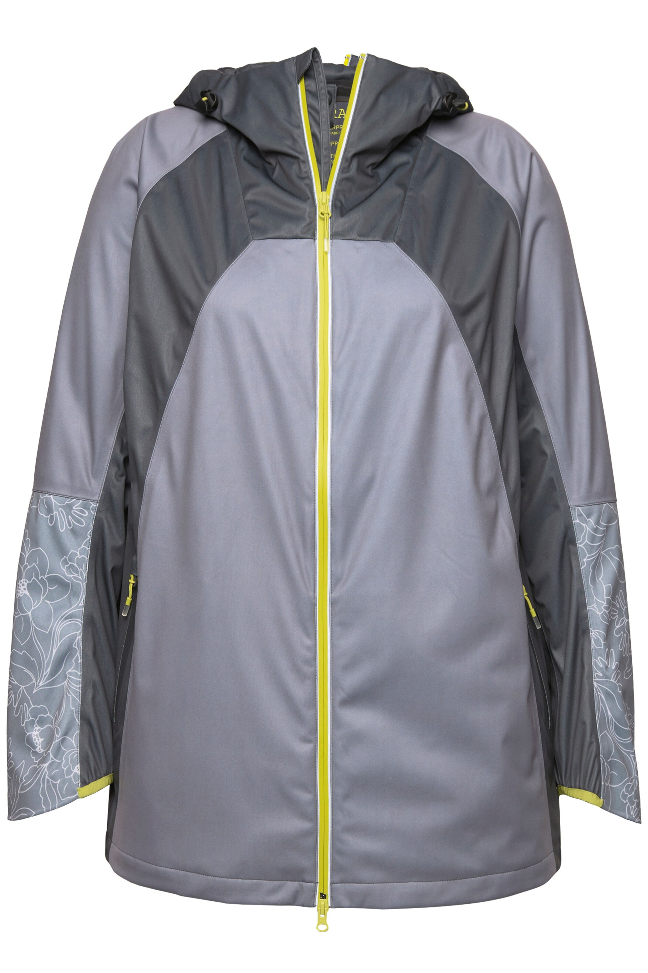 Ulla Popken Funktionsjacke in Grau: Vorderseite