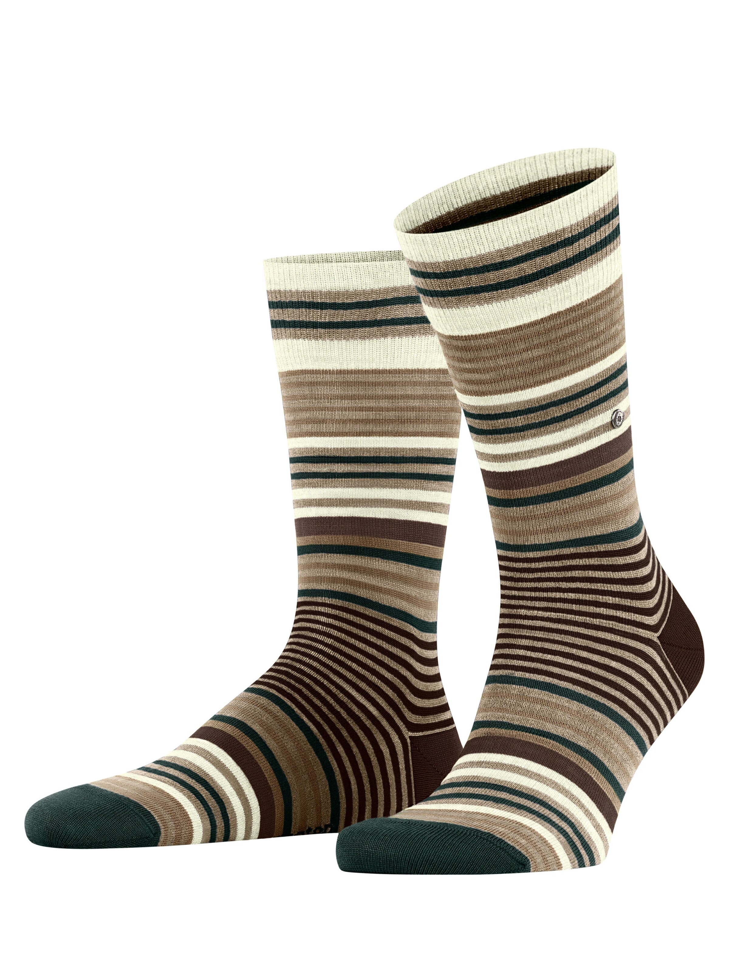 BURLINGTON Socks 'Stripe' in Brown: front