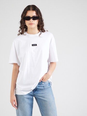 OH APRIL - Camiseta 'Boyfriend' en blanco: frente