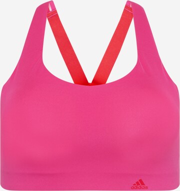 ADIDAS SPORTSWEAR Bustier Sport-BH in Pink: predná strana