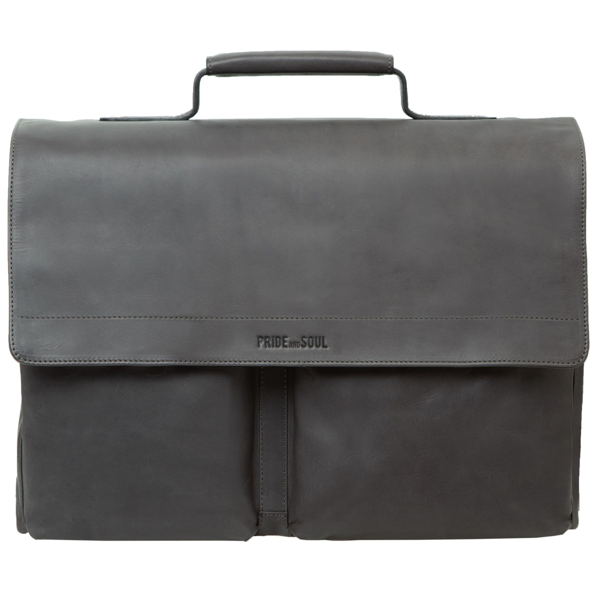 Borsa portadocumenti 'District' di Pride and Soul in grigio: frontale
