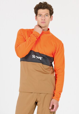 SLOPE Midlayer 'Norvyn' in Orange: Vorderseite