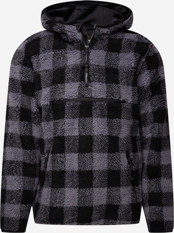 Brandit Флисовая куртка 'Teddyfleece Worker' в Серый: спереди