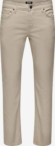 Pantaloni 'LOOM' di Only & Sons in beige: frontale