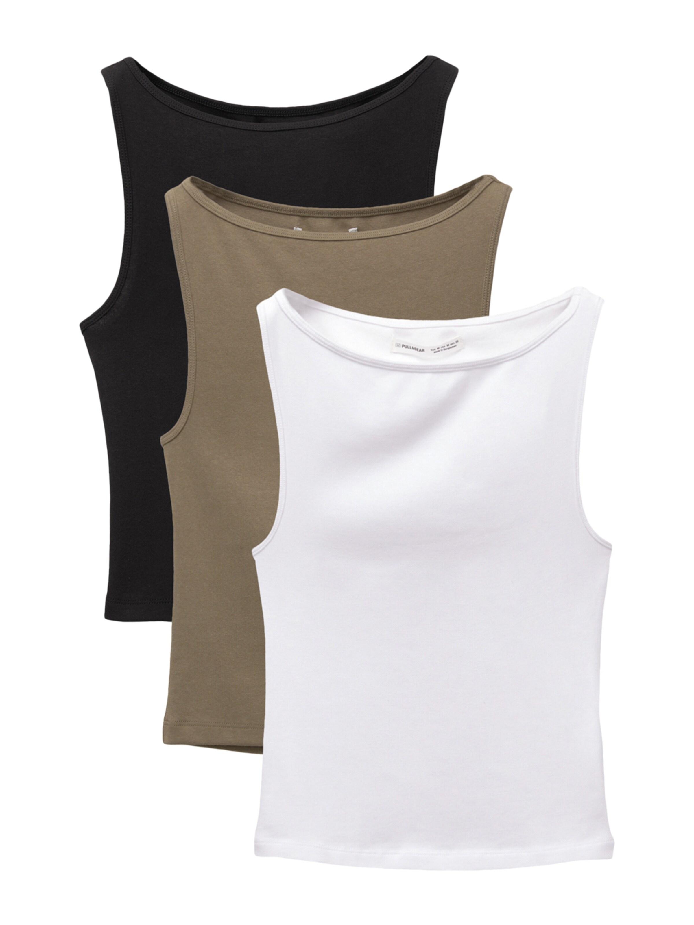 Pull&Bear Top - Béžová: predná strana