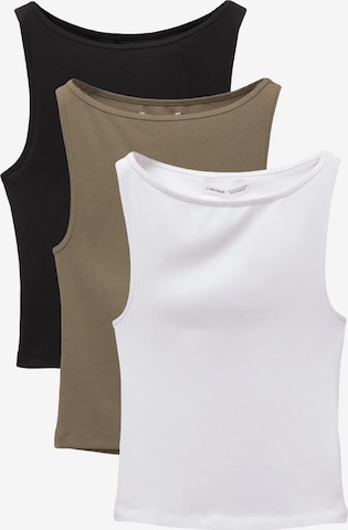 Top di Pull&Bear in beige: frontale