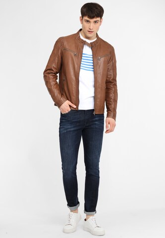 Gipsy Between-Season Jacket 'COBY S16 LAKEV' in Brown