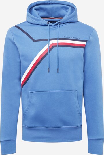 TOMMY HILFIGER Sweatshirt in de kleur Lichtblauw / Donkerblauw / Rood / Wit, Productweergave