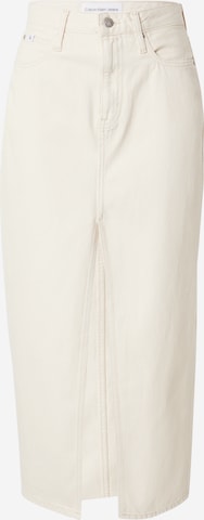 Calvin Klein Jeans - Falda en blanco: frente