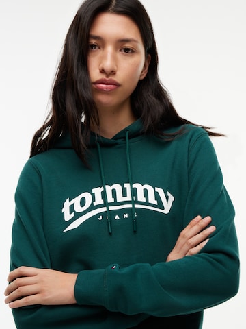 Felpa 'ESS' di Tommy Jeans in verde