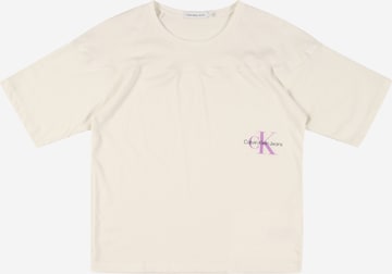 Calvin Klein Jeans T-Shirt in Beige: predná strana