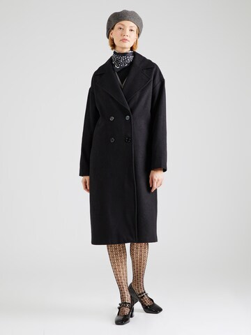 Trendyol Between-Seasons Coat in Black: front