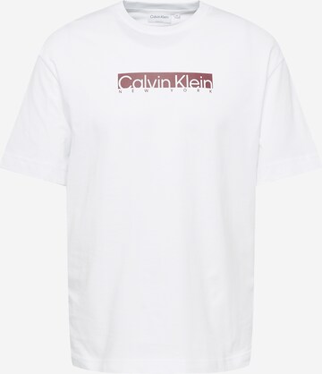 Calvin Klein - Camiseta 'NEW YORK' en blanco: frente