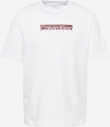 Calvin Klein Shirt 'NEW YORK' in White: front