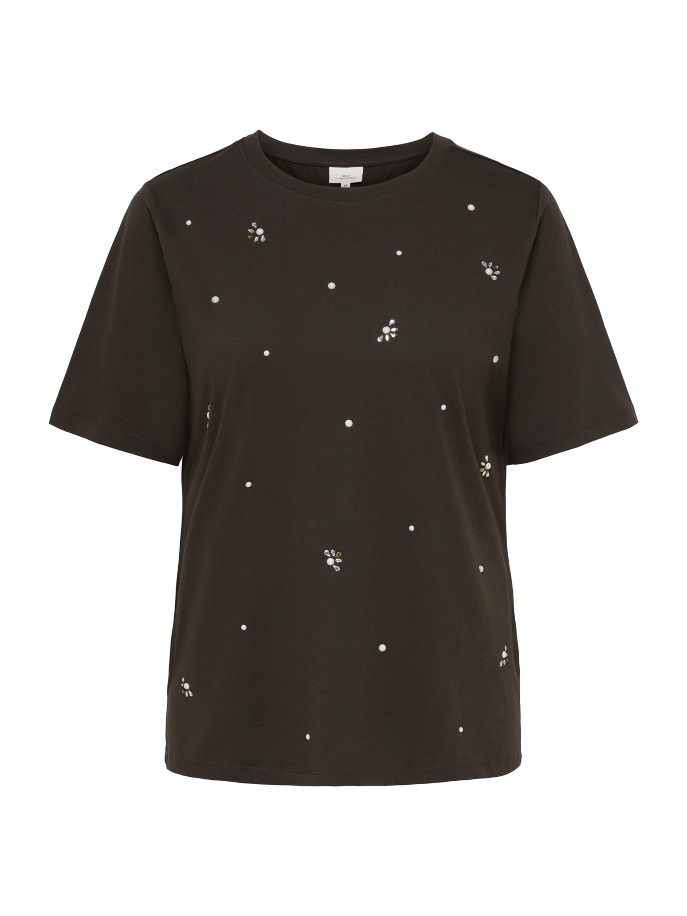 T-shirt 'CARRyder' ONLY Carmakoma en marron : devant