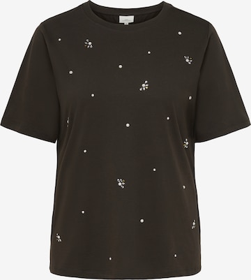 T-shirt 'CARRyder' ONLY Carmakoma en marron : devant