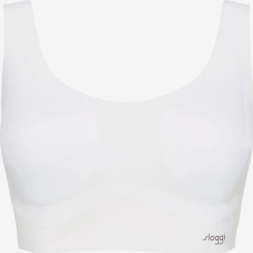 Bustier Soutien-gorge ' ZERO Feel Top ' SLOGGI en blanc : devant
