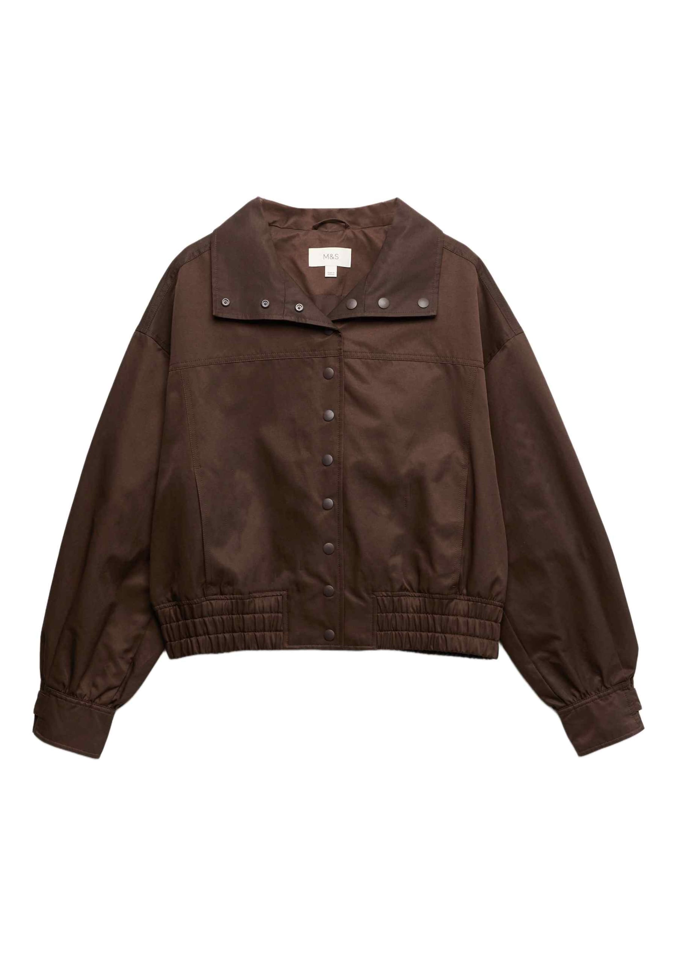 Marks & Spencer Tussenjas in Bruin: voorkant