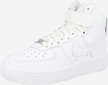 Nike Sportswear Kõrged ketsid 'AIR FORCE 1 HI', värv valge: eest vaates