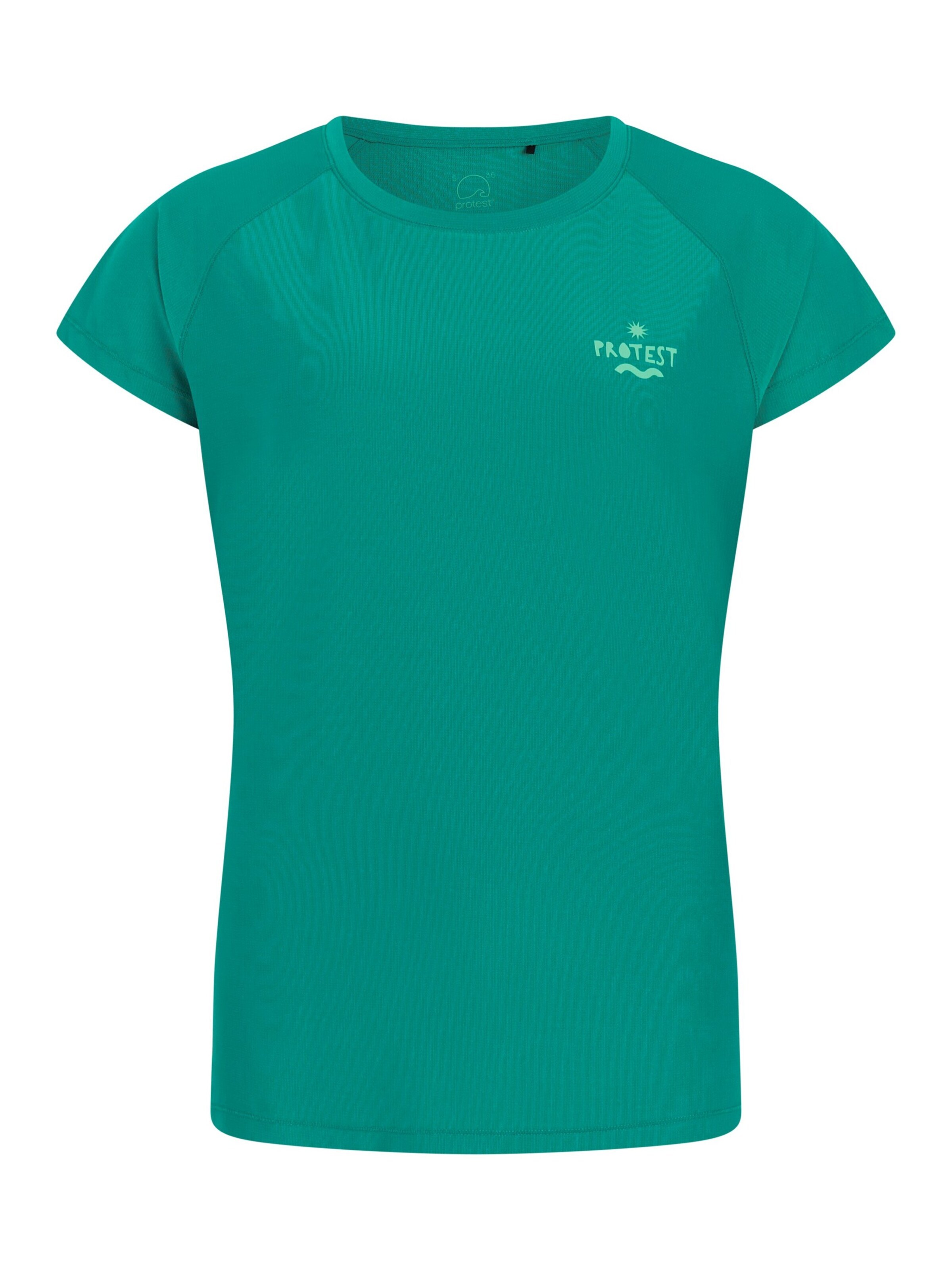 PROTEST Functioneel shirt 'PRTCal' in Groen: voorkant