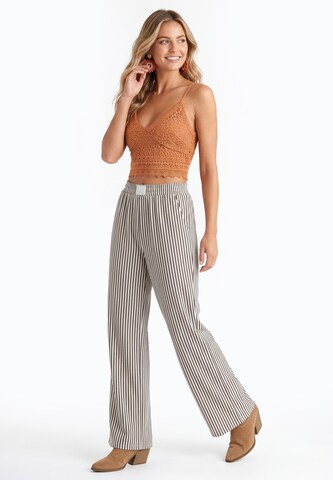 IZIA - Loosefit Pantalón en marrón: frente