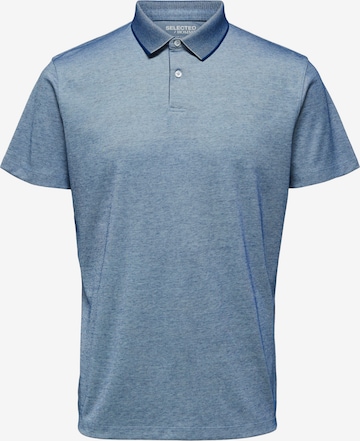 T-Shirt 'Leroy' SELECTED HOMME en bleu : devant