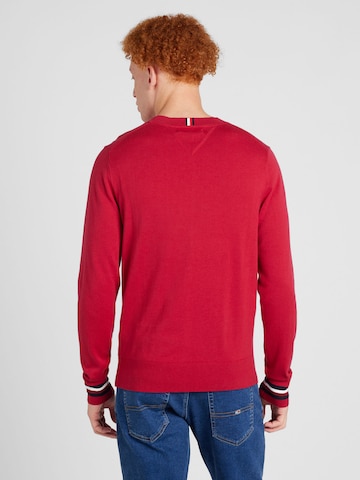 Pullover 'GLOBAL STRIPE' di TOMMY HILFIGER in rosso