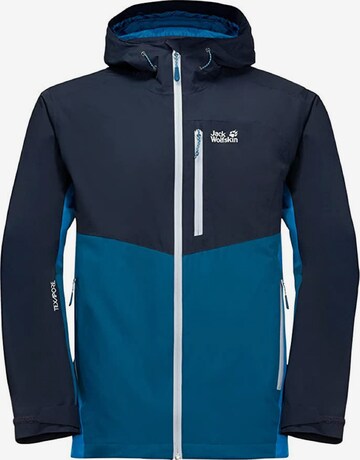 JACK WOLFSKIN Outdoor jacket 'Eagle Peak' in Blue: front