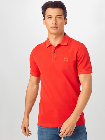 BOSS Orange Regular Fit Poloshirt 'Prime' in Rot: predná strana