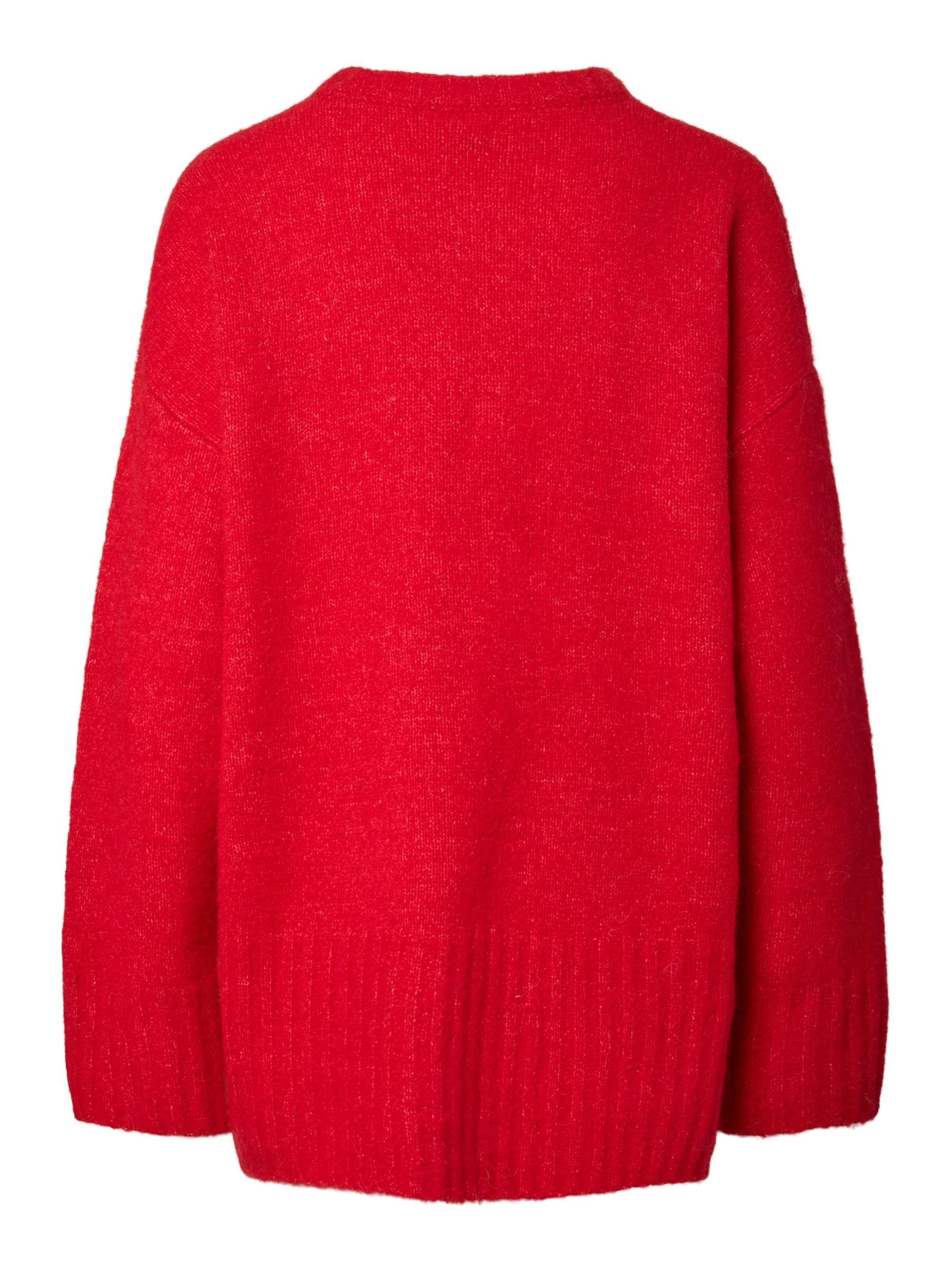 PIECES Sweater 'PCTina' in Red