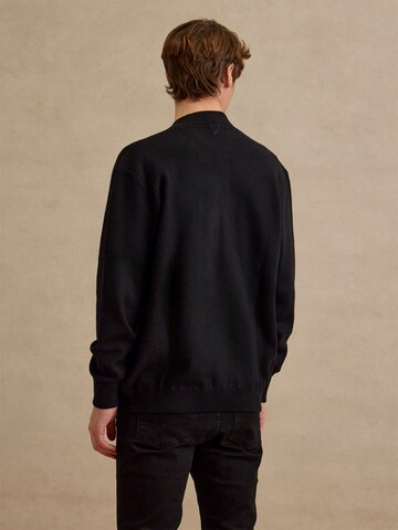 DAN FOX APPAREL Knit Cardigan 'David' in Black