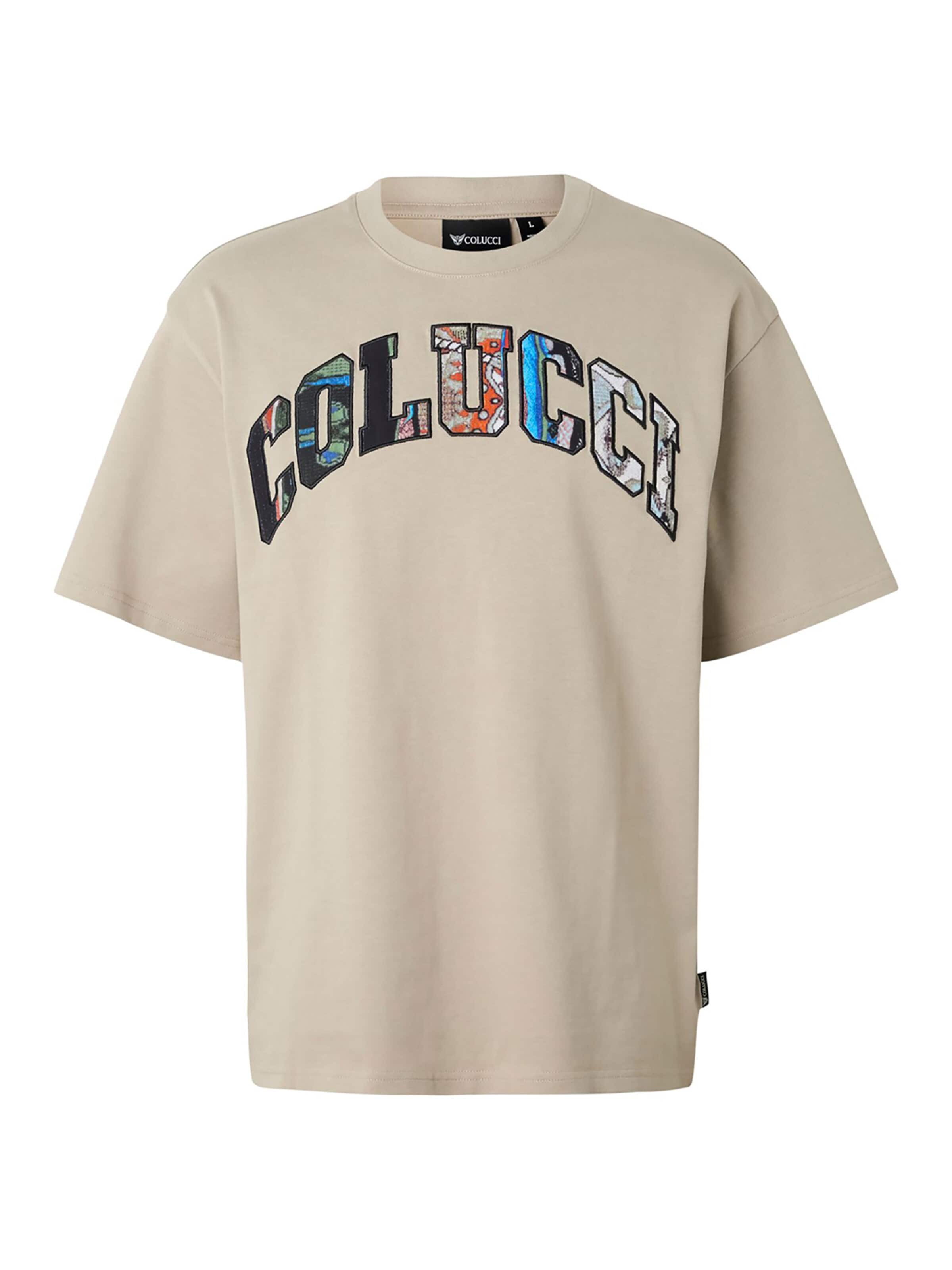 Colucci - Camisa 'College Logo' em cinzento: frente