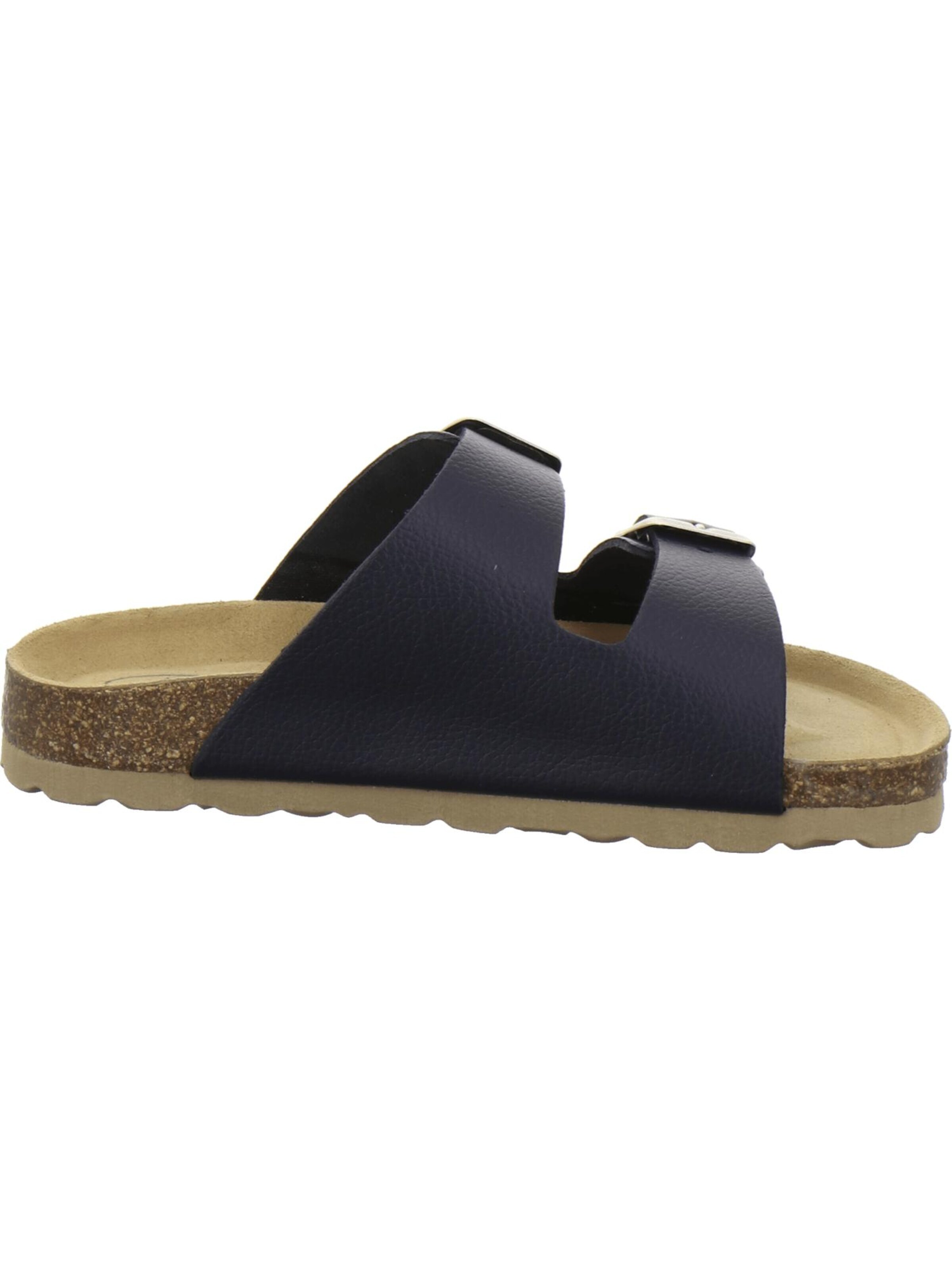 Chaussures ouvertes 'sportliche Kinder-Pantoletten Zweischnaller navy' AFS-Schuhe en bleu