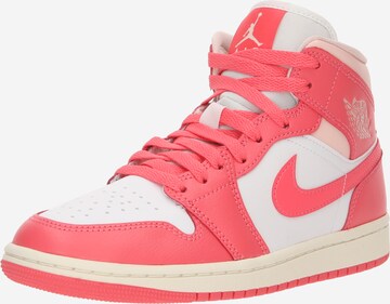 Jordan Členkové tenisky 'Air Jordan 1' - biela: predná strana