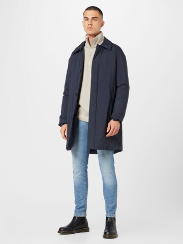 Manteau mi-saison NN07 en bleu