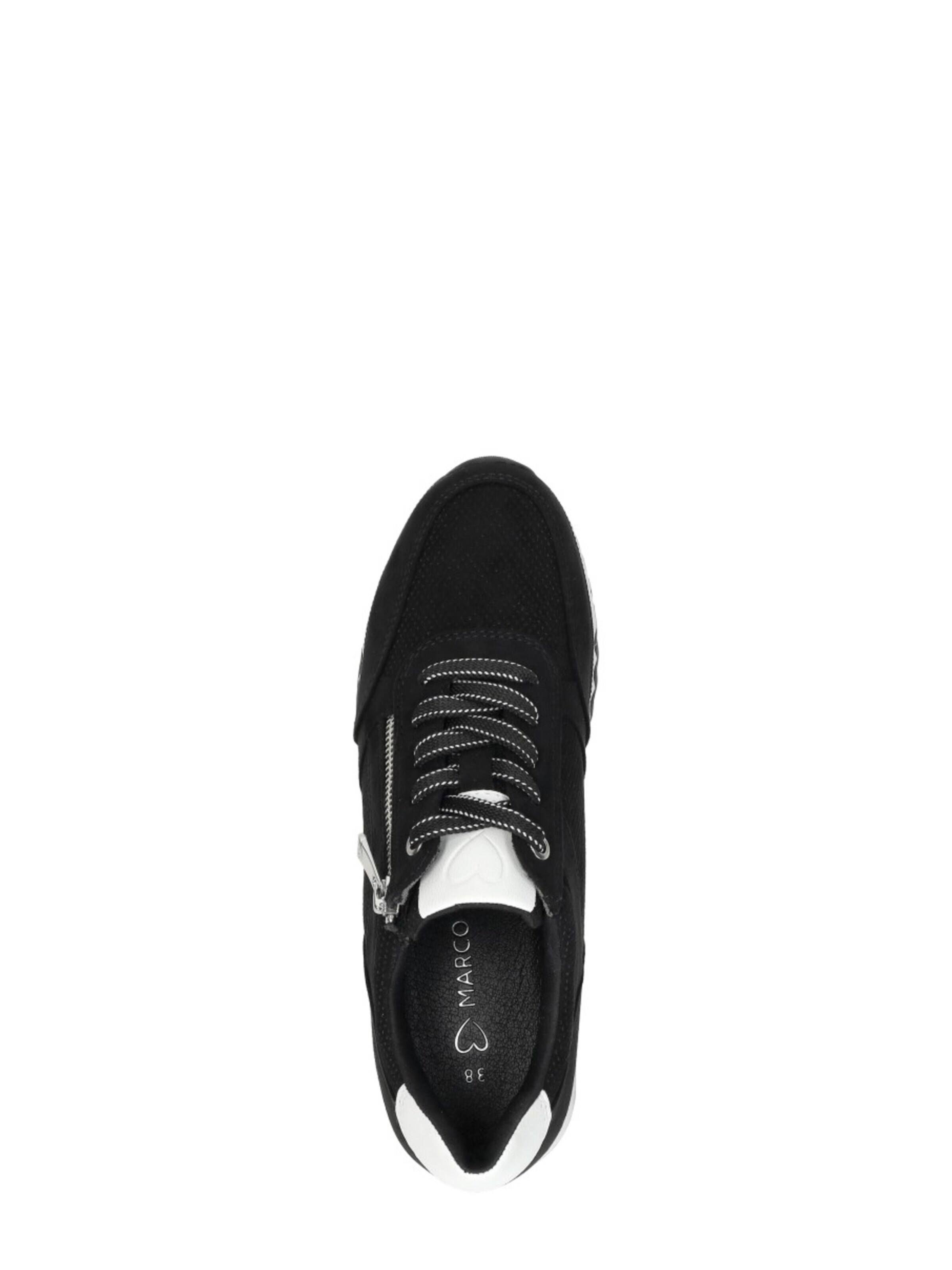 MARCO TOZZI Platform trainers 'Sneakers Laag' in Black