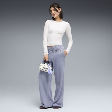 PUMA Wide leg Pants 'Essentials' in Purple
